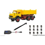 Viessmann H0 CarMotion Basis Startset, MB Rundhauber 3-achs Muldenkipper