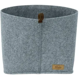 Wenko Filz-Korb Feli M Box für mehr Ordnung 24 x 16 x 16 cm grau