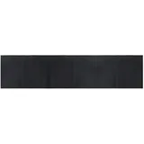 vidaXL Teppich, Rechteckig Schwarz 70x300 cm Bambus