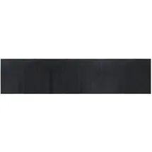 vidaXL Teppich, Rechteckig Schwarz 70x300 cm Bambus