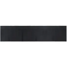 vidaXL Teppich, Rechteckig Schwarz 70x300 cm Bambus