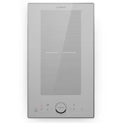 Klarstein Delicatessa Slim Domino Induktionskochfeld 3500W Timer Weißes Glas