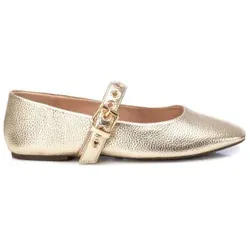 Xti für Damen. 144021 Ballerinas mit goldener Schnalle (38), Wohnung, Lässig