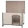 Trixie Hundehütte Classic 104 x 72 x 68 cm Holz/Kunststoff Grau
