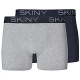 SKINY Retro Boxershorts Blau / Grau S 2er Pack