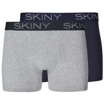 SKINY Retro Boxershorts Blau / Grau S 2er Pack