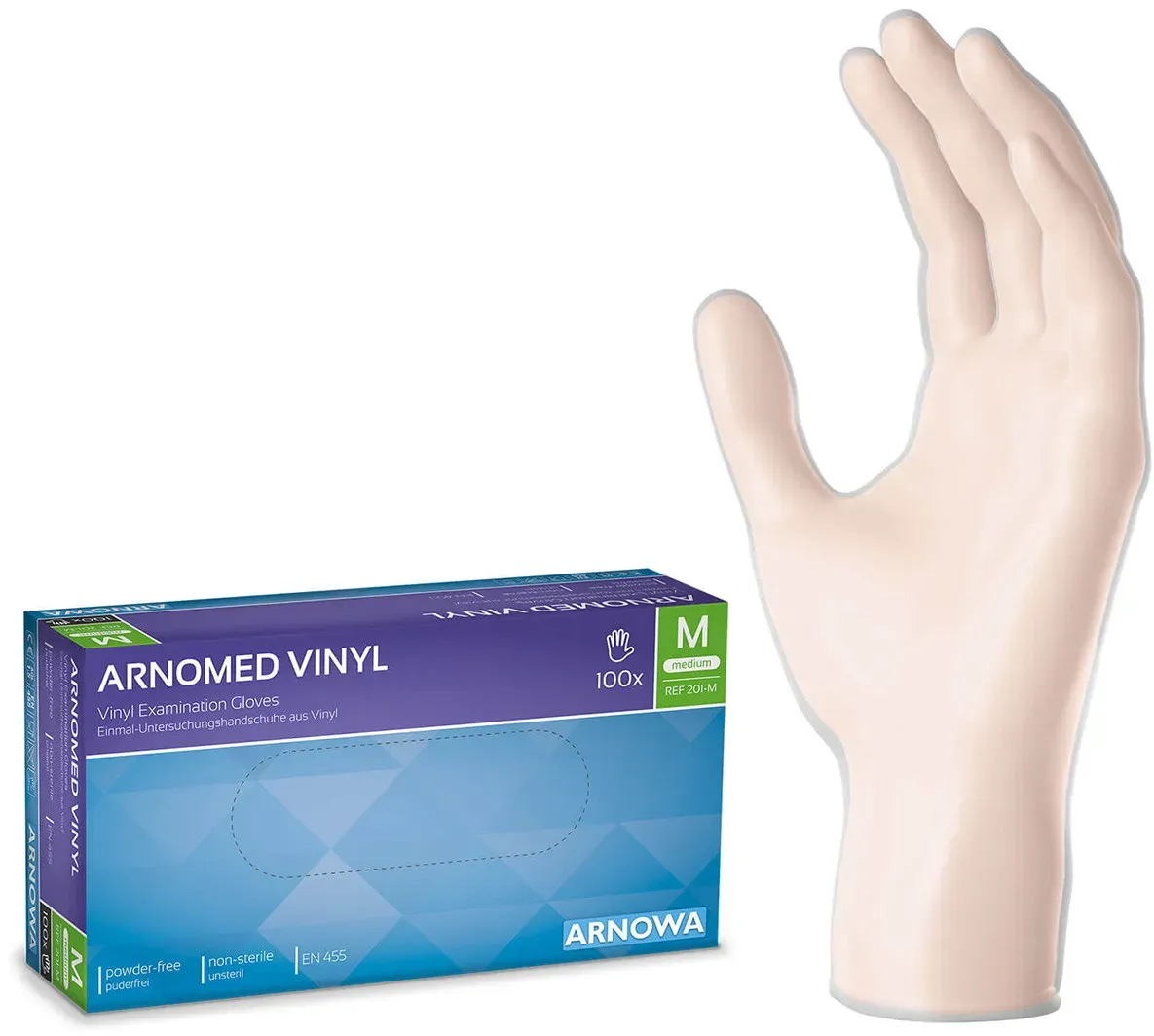 MyBrand ARNOMED Vinyl PF Einmalhandschuhe Größe M