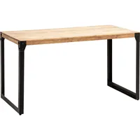 FineBuy 120 cm Esstisch Akazie Holz Massiv Küchentisch Industrial
