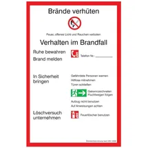 SafetyMarking® Brandschutzordnung Teil A 20,0 x 30,0 cm mehrfarbig