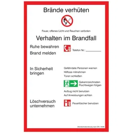 SafetyMarking® Brandschutzordnung Teil A 20,0 x 30,0 cm mehrfarbig