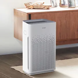 winix ZERO-S luftreiniger Allergiker, CADR 400m3/h, 100m2, Air Purifier für Raucherzimmer gegen Allergien, Staub, Pollen, Tierhaare, Luftqualitätsanzeige, Auto Schlafmodus, Weiß
