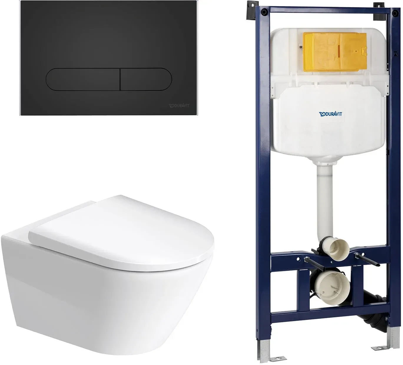 Duravit D-Neo Wand-WC Rimless Komplett-Set