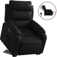 vidaXL Relaxsessel mit Aufstehhilfe Elektrisch Kunstleder 92,5 x 100 x 0 cm Schwarz