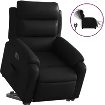 vidaXL Relaxsessel mit Aufstehhilfe Elektrisch Kunstleder 92,5 x 100 x 0 cm Schwarz