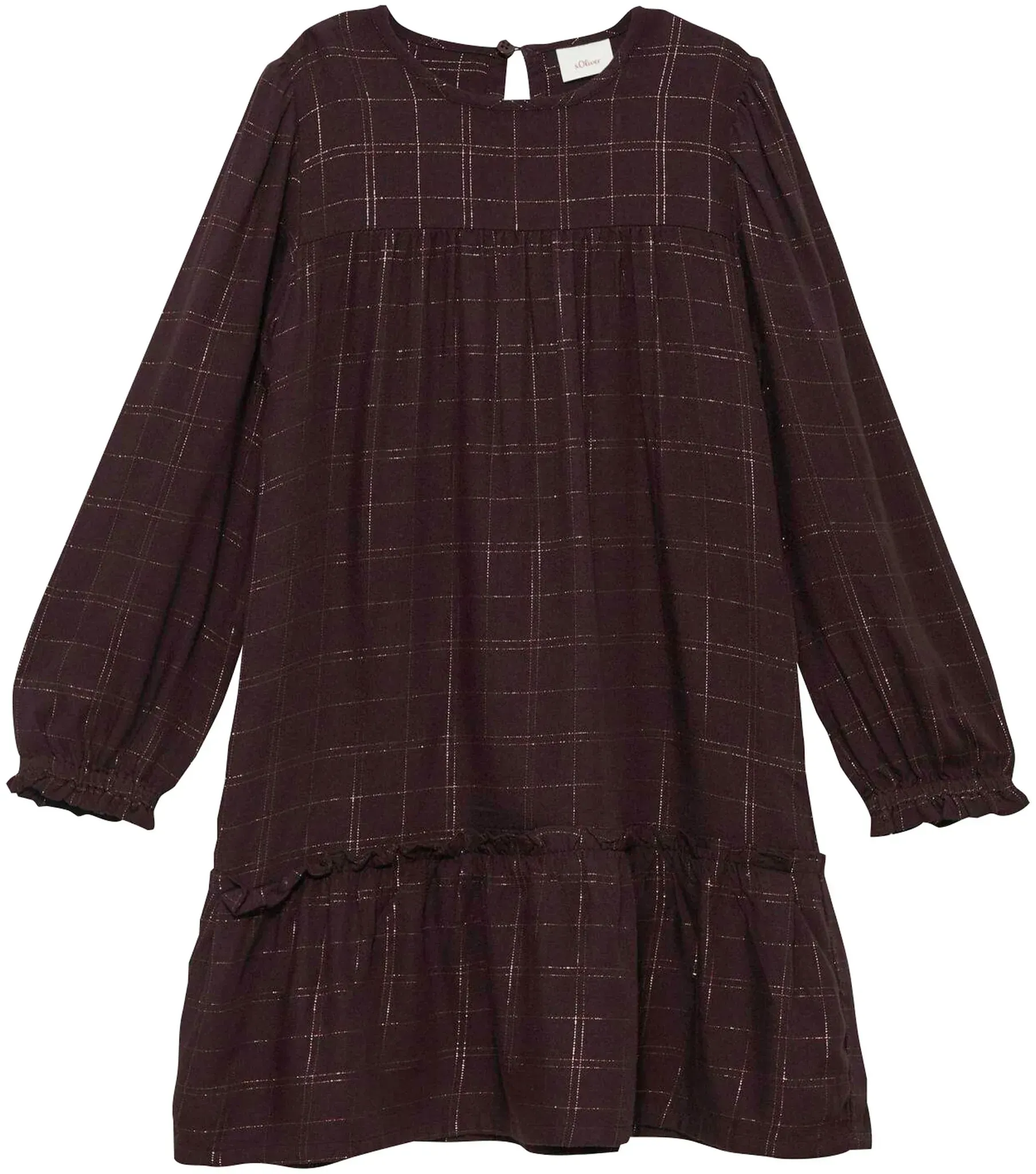 s.Oliver Kleid langarm Karo, lila, 104