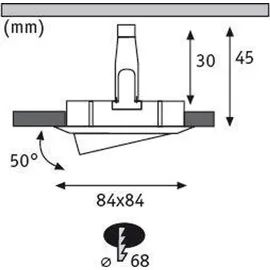Paulmann Einbauleuchte 3er Pack (934.54)