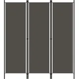 vidaXL 3-tlg. Raumteiler Anthrazit 150x180 cm