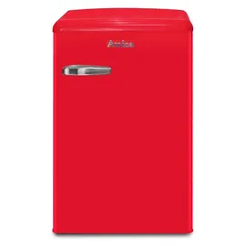 Amica VKS 15620-1 Retro-Kühlschrank (120 l, 875 mm hoch, Rot)