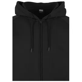 URBAN CLASSICS Zip Classic Sweatshirt Black 4XL