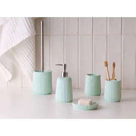 Beliani Badaccessoire-Set Mintgrün