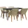 vidaXL Garten Essgruppe 5-tlg. Beige