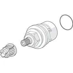 Hansa Keramik-Oberteil G3/4 90 Grad SW 17 links drehend zu
