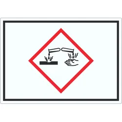 Aufkleber Ätzende Wirkung Symbol Ätzwirkung A1 (594x841mm)