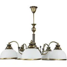 Licht-Erlebnisse Marlow 1 E27 quadratisch Messing antik/weiß