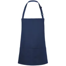 KARLOWSKY Kochschürze, Kurze Latzschürze Basic mit Schnalle und Tasche (One Size)