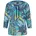 Druckpullover Sweatshirt Dschungel-Design Blau/Grün 23