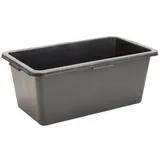 HELO24 Mörtelkasten Mörtelkübel Zementkübel 5 x 90 Liter Eckig schwarz 48 cm x 31 cm