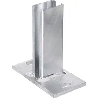 GAH Alberts Zaunpfosten 16 x 16 cm Grau/Feuerverzinkt