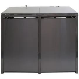 MCW Mülltonnenverkleidung K14 117 x 144 x 102 cm braun