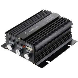 Renkforce RF-CMP-204 4-Kanal Endstufe 200 W Bluetooth®-/USB-Audiowiedergabe, Lautstärke-/Bass-/Höhen-Regelung