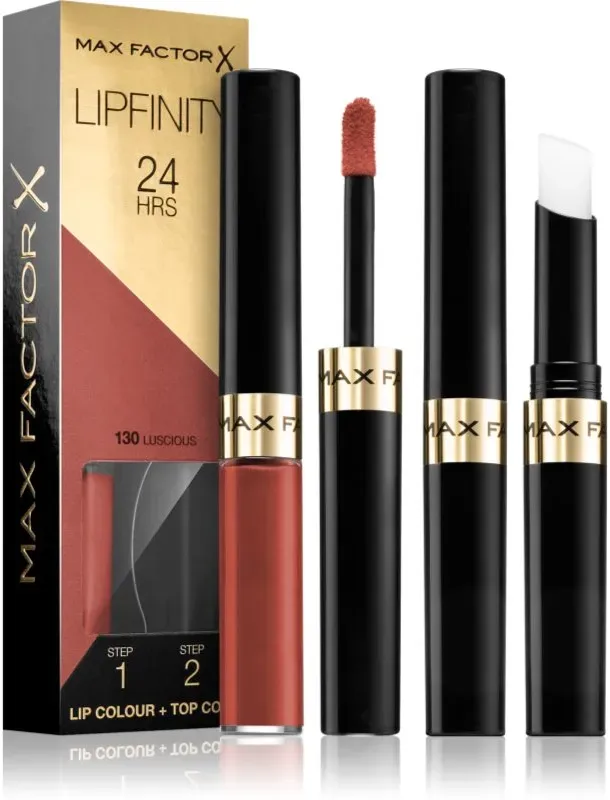 Max Factor Lipfinity Lip Colour langanhaltender Lippenstift mit Balsam Farbton 130 Luscious 4,2 g