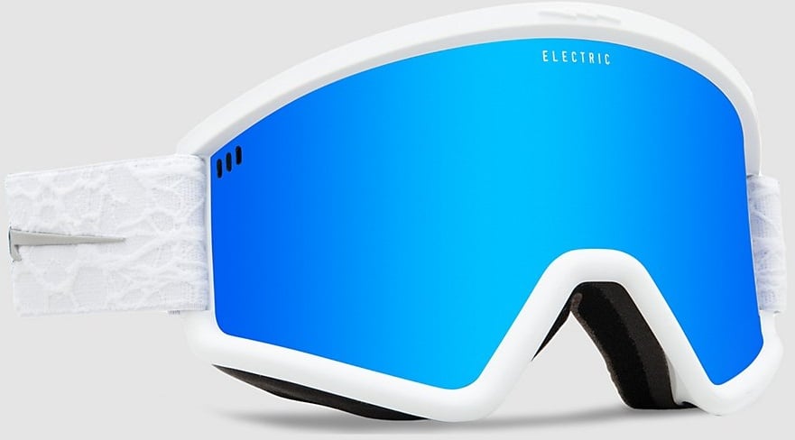 Electric Hex Matte White Nuron Goggle blue chrome Gr. Uni