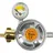Bradas Gasdruckregler 50 mbar mit Manometer,