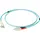 EFB O0314FT25 Duplex Jumper LC-SC 50/125μ, OM3, aqua, 25 m