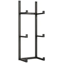 Marrakesch Orient & Mediterran Interior Wandhalterung Metall 22 x 16,5 x 65,5 cm schwarz