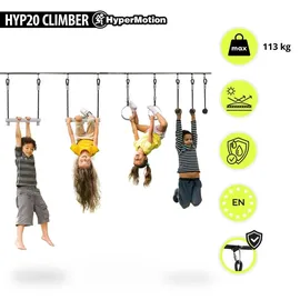 Mamabrum Ninja Hindernislauf Kinder Slackline Set 7 Hindernisse, 15m Max 113kg
