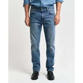 GANT Regular Fit Jeans Mid Blue Worn In 29 34