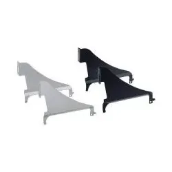 Stahlschubkasten-Blendenstütze, 20571, Stahl aluminiumoptik pulverbeschichtet
