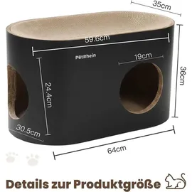petrhein Kratzbrett 64 x 35 x 36 cm schwarz