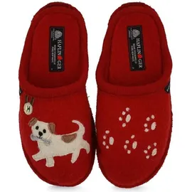 HAFLINGER Flair Fido Pantoffeln Rot 41