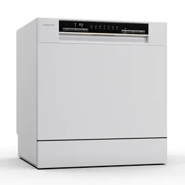 Klarstein Amazonia Eco 8 Geschirrspüler (freistehend, 550 mm breit, Weiß)