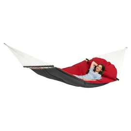 AMAZONAS Hängematte Fat Hammock XXL Set + Olymp-Gestell aus FSC-zertifiziertem Holz - Rot