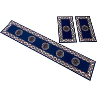 Bettumrandung HOME AFFAIRE "Shari" Gr. B/L (Brücke): 60 cm x 110 cm (2 St.) B/L (Läufer): 60 cm x 320 cm (1 St.), rechteckig, blau (hellblau) Bettumrandungen