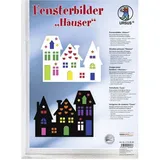 Ursus Fensterbild Häuser 24,8x33cm VE=24 Stück (2 Farben)