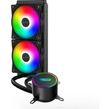 PCCOOLER GI-CL240VC RGB AIO CPU Wasserkühler Schwarz