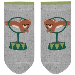 FALKE Haussocken Baby Show Bears (1-Paar) mit nachhaltiger Baumwolle grau 80-92